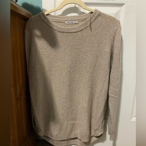 Pink Clover Women's Beige Crew Neck Sweater